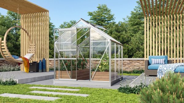 Vitavia Venus 3,8 m2 kasvihuone sokkelilla, alu