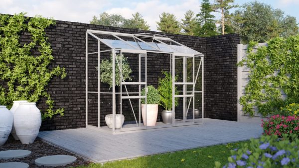 Vitavia Ida 3300 seinäkasvihuone sokkelilla, alu (tilaustuote)