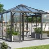 Vitavia Fortuna 10000 kasvihuone sokkelilla, musta (tilaustuote)