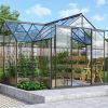 Vitavia Sirius 13 m2 kasvihuone karkaistu lasi, musta