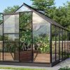 Vitavia Venus 7500 kasvihuone + sokkeli, musta (tilaustuote)