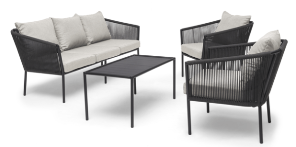 LERSUND SOFA GROUP MUSTA/HARMAA